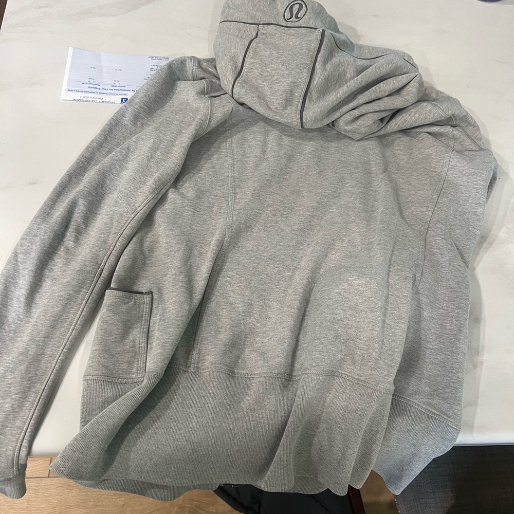 Lululemon Athletica Heather Gray Zip-Up Jacket - Picture 2 of 3